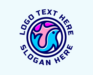 Whale Aquarium Wildlife  Logo