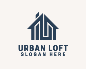 Loft - House Realty Broker logo design