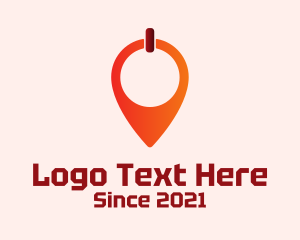 Gps Location - Navigation Power Tech logo design