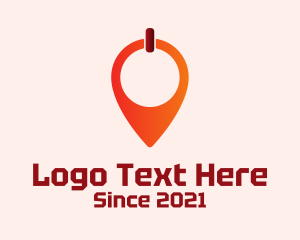 Locator Pin - Navigation Power Tech logo design