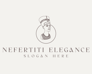 Nefertiti - Egyptian Nerfertiti Bust logo design