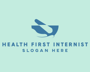 Medical Pharmacy Mortar logo design