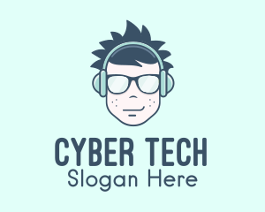 Hacker - Teenage Music Streaming logo design