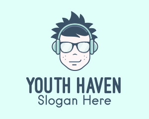 Teenager - Teenage Music Streaming logo design