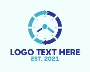Loading - Blue Cycle Watch logo design