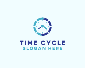 Blue Cycle Watch logo design