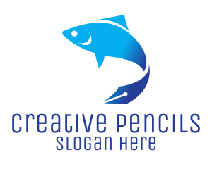 Fish Pen Academic  logo design