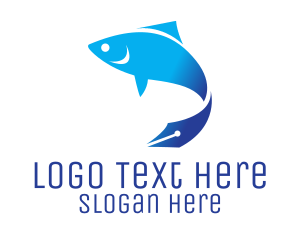 School Supply - Fish Pen Academic logo design