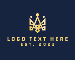 Golden Emperor Crown logo design