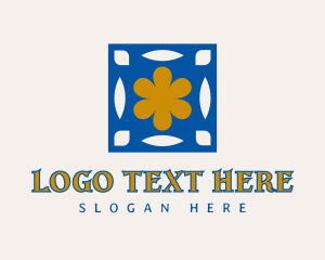 Mosaic - Mediterranean Floral Tile logo design