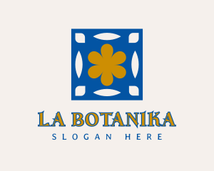 Bohemian - Mediterranean Floral Tile logo design
