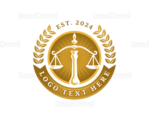 Justice Law Scale Logo