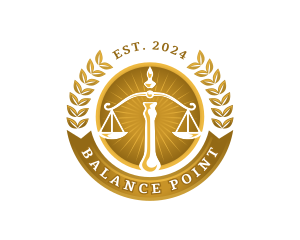 Justice Law Scale logo design