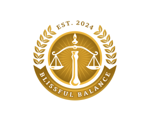 Justice Law Scale logo design