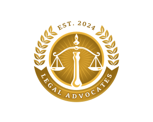 Justice Law Scale logo design