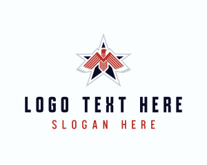 Patriotic - American Eagle Veteran logo design