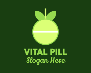 Pill - Vitamin C Pill logo design