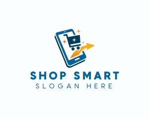 Online Shopping Cart logo design