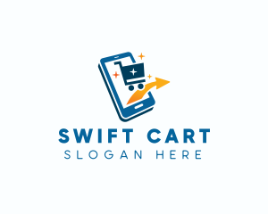 Online Shopping Cart logo design