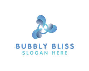 Cooling Bubble Fan logo design