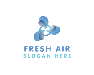 Cooling Bubble Fan logo design