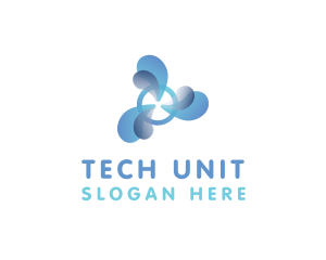 Unit - Cooling Bubble Fan logo design