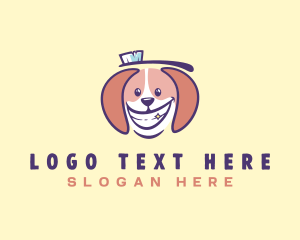 Puppy - Beagle Dog Dental logo design