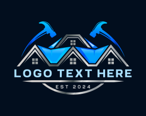 Refurbish - Roof Hammer Carpentry logo design