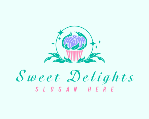 Sweet Cupcake Dessert logo design