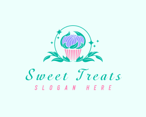 Sweet Cupcake Dessert logo design