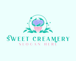 Sweet Cupcake Dessert logo design