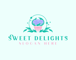 Sweet Cupcake Dessert logo design