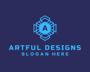 Geometric Tech Software logo design