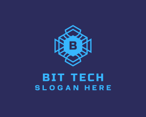 Geometric Tech Software logo design