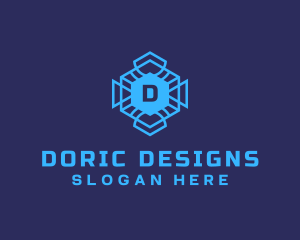 Geometric Tech Software logo design