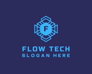 Geometric Tech Software logo design