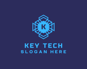 Geometric Tech Software logo design