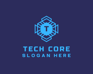 Geometric Tech Software logo design