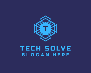 Geometric Tech Software logo design