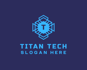 Geometric Tech Software logo design