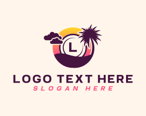 Recreation - Tropical Beach Island logo design