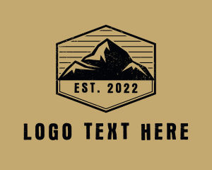 Mountaineering - Mountain Summit Alpine logo design