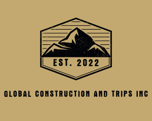 Peak - Mountain Summit Alpine logo design