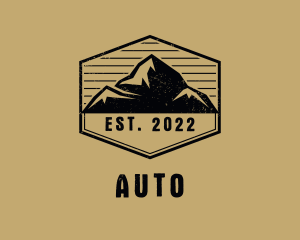 Trekking - Mountain Summit Alpine logo design