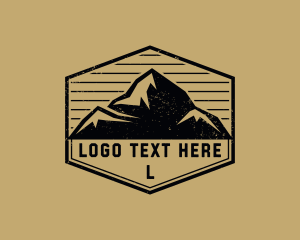 Outdoor - Mountain Summit Alpine logo design