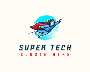 Super Hero Toddler logo design