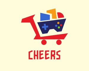 Geometric Cart Gaming Logo