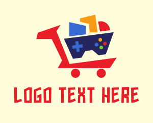 Geometric Cart Gaming Logo