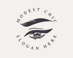 Chic Eyeliner Eye logo design