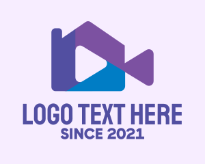 Youtube Vlog - Home Video Player logo design